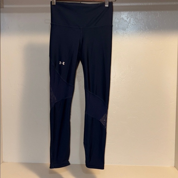 Under Armour Pants - Under Armour Navy Leggings with Logo